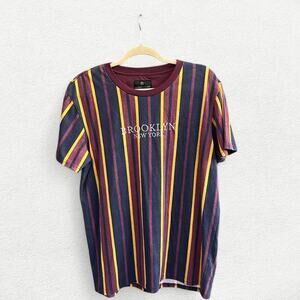Shouthouse Brooklyn New York Striped Tee